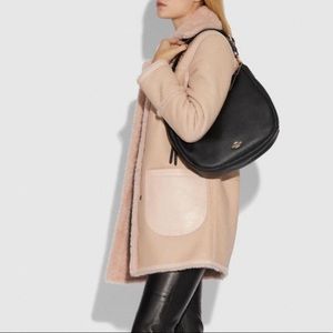 Coach black purse tote bag